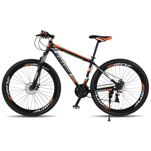 Love Freedom de Alta Calidad de 29 Pulgadas Bicicleta de Montaña 21/24 Velocidad Marco de Aluminio Delantero y Trasero Freno de Disco Mecánico