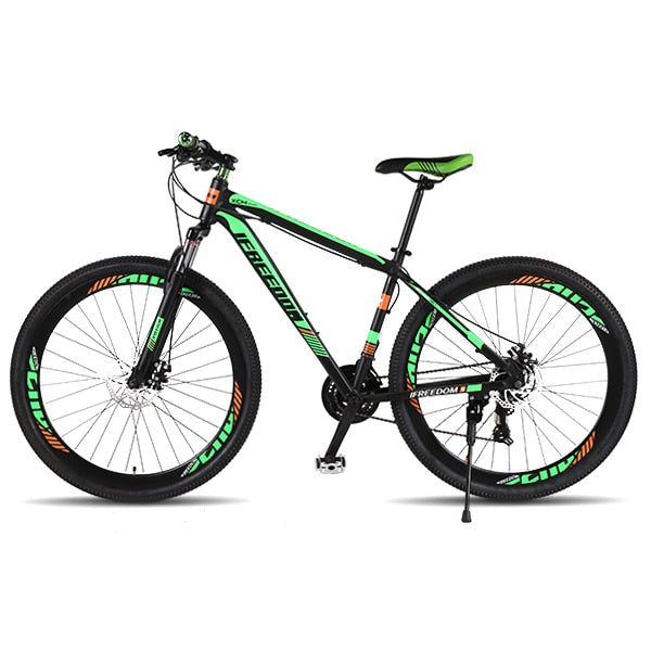 Love Freedom de Alta Calidad de 29 Pulgadas Bicicleta de Montaña 21/24 Velocidad Marco de Aluminio Delantero y Trasero Freno de Disco Mecánico