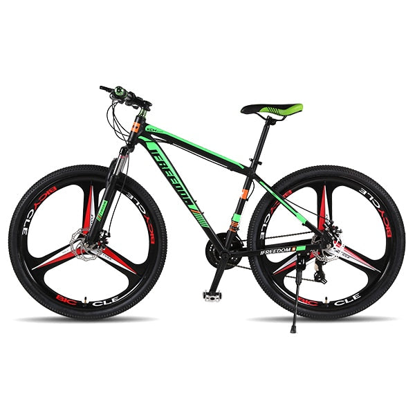 Love Freedom de Alta Calidad de 29 Pulgadas Bicicleta de Montaña 21/24 Velocidad Marco de Aluminio Delantero y Trasero Freno de Disco Mecánico