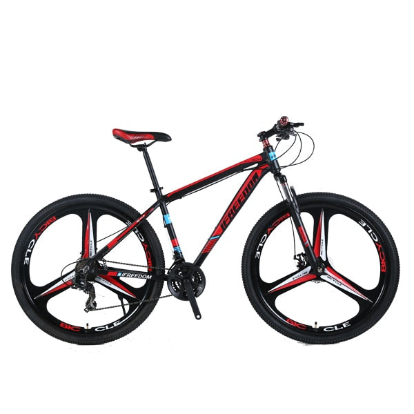 Love Freedom de Alta Calidad de 29 Pulgadas Bicicleta de Montaña 21/24 Velocidad Marco de Aluminio Delantero y Trasero Freno de Disco Mecánico