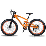 Cambio de velocidad de la bicicleta de grasa Bicicleta de montaña de fondo, neumáticos súper anchos 4.0, bicicleta de arena y nieve, bicicleta de estudiante masculino y femenino