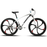 Bicicleta de montaña de 24 y 26 pulgadas Bicicleta de 21 velocidades Frenos de disco delanteros y traseros Bicicleta con bicicleta amortiguadora que absorbe los golpes