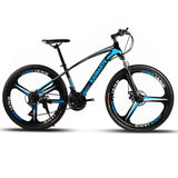Bicicleta de montaña de 24 y 26 pulgadas Bicicleta de 21 velocidades Frenos de disco delanteros y traseros Bicicleta con bicicleta amortiguadora que absorbe los golpes