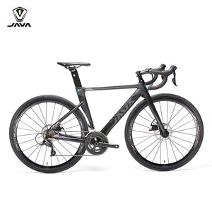 2019 JAVA SILURO Bicicleta de carretera 700C Cuadro de aluminio con horquilla de carbono Freno de disco R3000 18 Velocidad Bicicleta Aero Racing