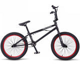 Colmillo del lobo Cuadro de acero BMX de 20 pulgadas de alto Rendimiento Bicicleta morada / roja para el show Bicicleta trasera de acrobacias Stunt Bicicleta elegante de calle