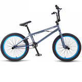 Colmillo del lobo Cuadro de acero BMX de 20 pulgadas de alto Rendimiento Bicicleta morada / roja para el show Bicicleta trasera de acrobacias Stunt Bicicleta elegante de calle